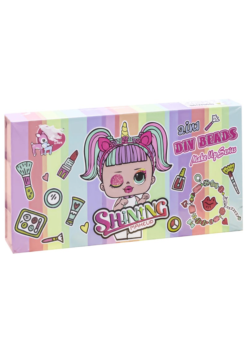 2 in 1 Shining Makeup DIY Beads For Kids