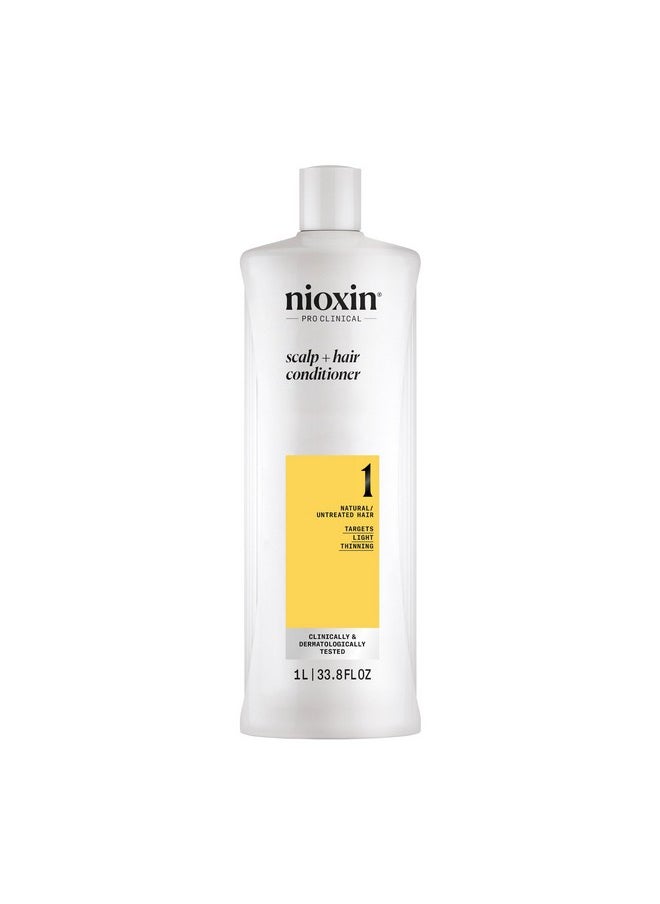 Nioxin - Nioxin Scalp + Hair Thickening System 1 Conditioner, For Natural Hair with Light Thinning, 33.8 fl oz (Packaging May Vary) - Image 1