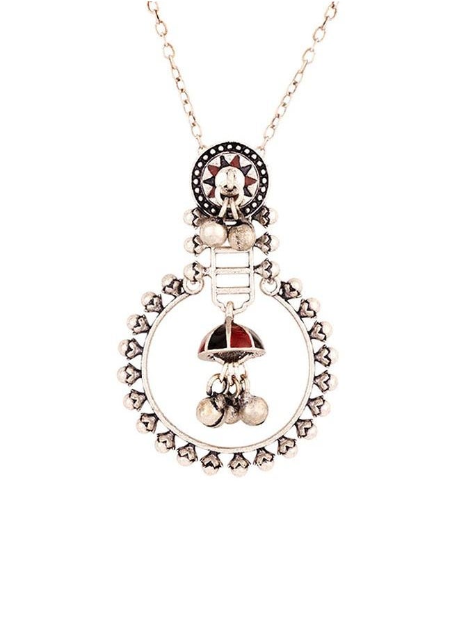VOYLLA Taal Mridang Sarangi Statement Pendant  - Image 2