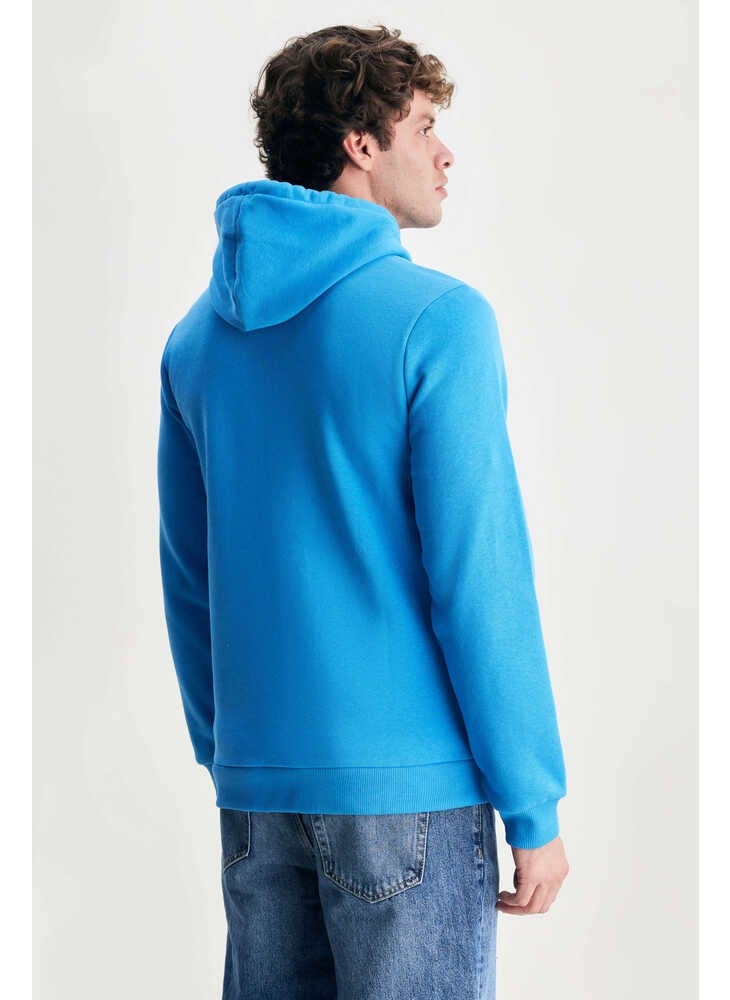 UCLA Jepsen Blue Hooded Embroidered Standard Fit Men's Sweatshirt  - Image 3
