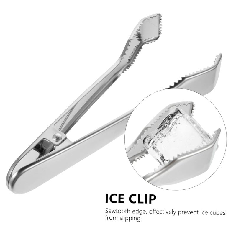 Stainless Steel Food Clip Tooth Mirrored Surface Ice Clamp for Buffet Barbecue Home Parties - Image 5