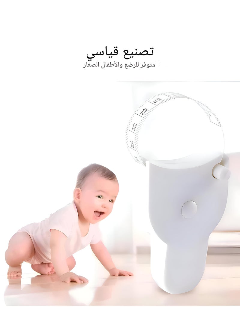 شريط قياس الدهون في الجسم - مجموعة 2 قطعة لمؤشر كتلة الجسم ، تصميم مرن وقابل للسحب لتتبع اللياقة البدنية متعدد الاستخدامات وتقييم الصحة
