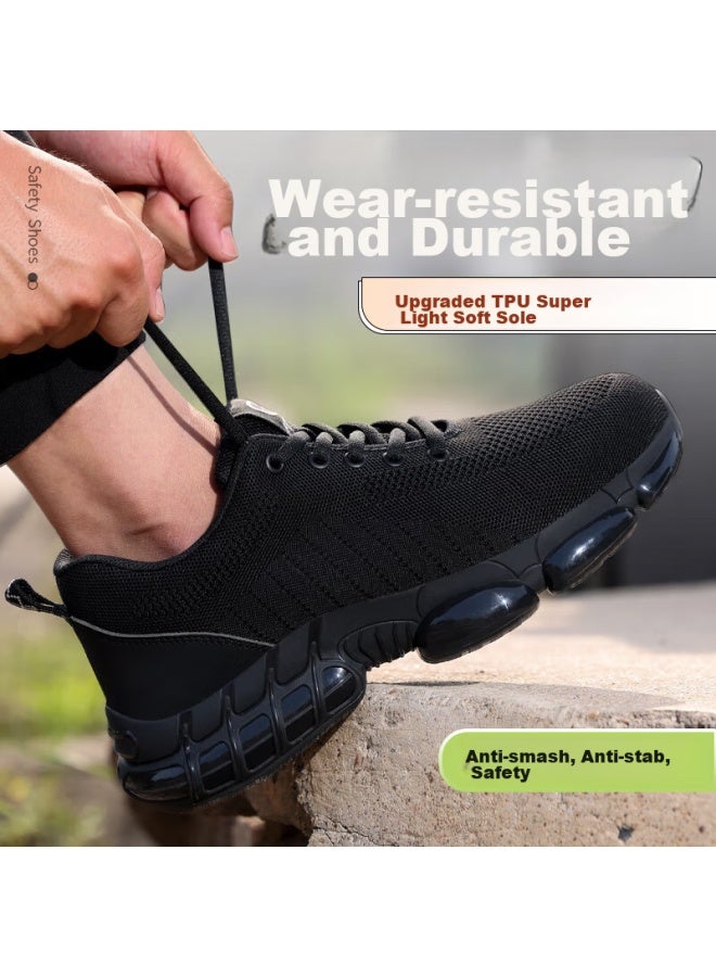 Jingtu Safety Shoes For Men, Steel Toe Cap, Puncture-Resistant, Breathable, Ultra-Light, For Summer Work And Construction, Model 3033, Size 38 - Image 5