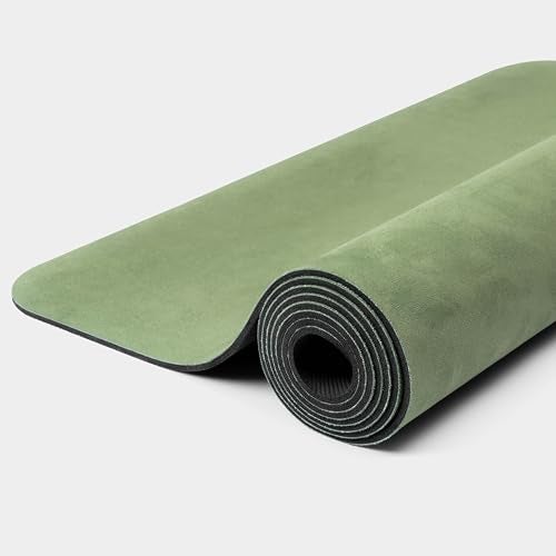 WeGym Yoga Mat, 4mm Cushioned Exercise Mat for Yoga, Pilates, Home Workouts - Anti Slip Polyester Suede Mat with Carrying Strap, Jungle - Image 4