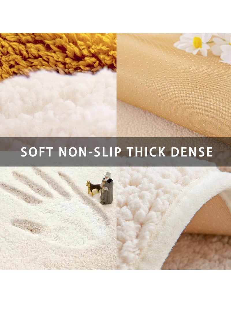 عام الصوف نسيج الأثاث حامي - لينة الشتاء غطاء أريكة - آلة قابل للغسل السجاد للكلاب والقطط - سهلة التنظيف - يحمي أرضيات مريحة والحيوانات الأليفة - بلون خالص - Image 2