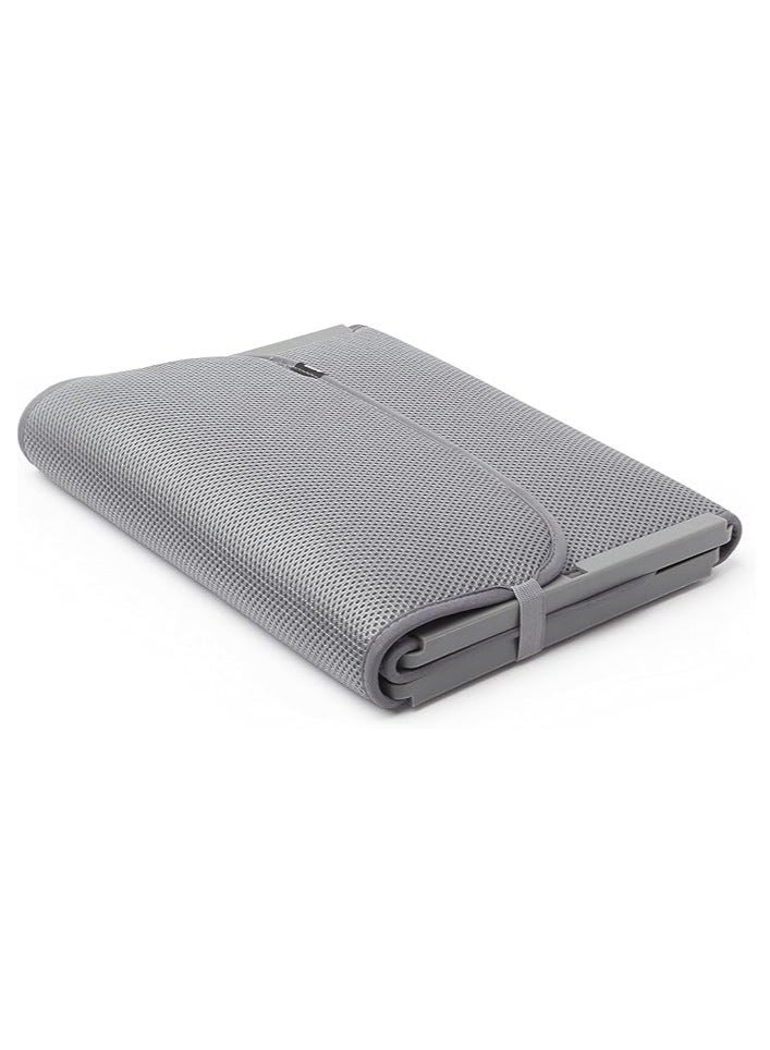 امبرا حصيرة تجفيف وتنظيم الأحذية متعددة الاستخدامات – تصميم أنيق مقاوم للماء والانزلاق يتّسع حتى 4 أزواج – سطح مهوّى لتصريف المياه وتجفيف أسرع   تحمي الأرضيات من الماء والأوساخ– خامة متينة سهلة التنظيف مثالية للمدخل أو الشرفة أو غرفة الغسيل لون رمادي- 4584 - Image 5