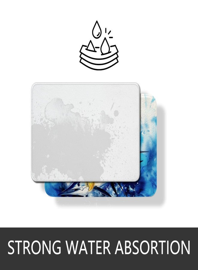Feelyou Vikings Ship Bath Rugs for Shower Tub 16"x24" Moonlight Ocean Sea Bathroom Rugs for Boys Girls Coastal Bath Mats for Bathroom - Image 5