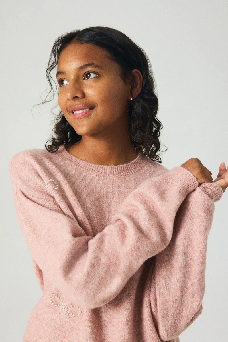 H&M Loose-fit motif-detail jumper