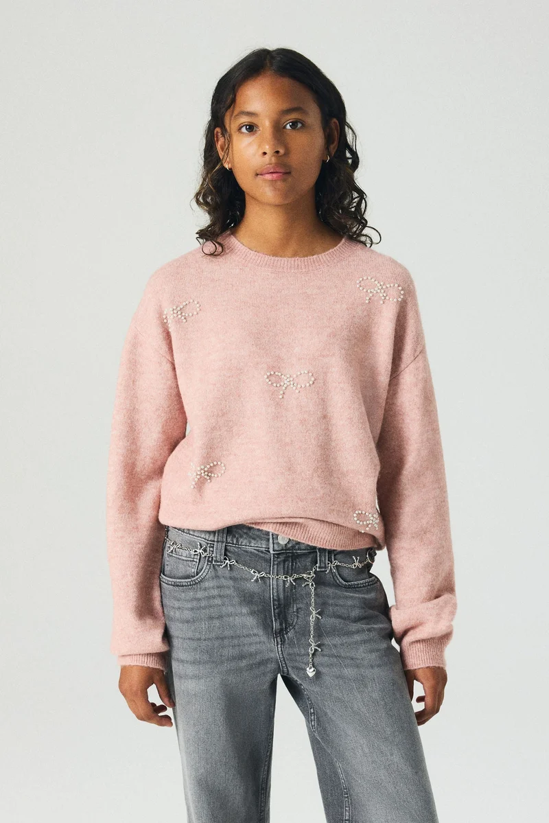 H&M Loose-fit motif-detail jumper