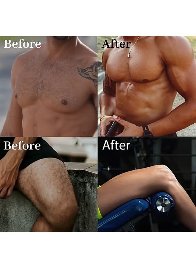 BARUBT No Hair Crew Intimate/Private At Home Hair Removal Cream For Men, Painless, Flawless, Soothing Depilatory For Unwanted Coarse Male Body Hair, 100ml - Image 5
