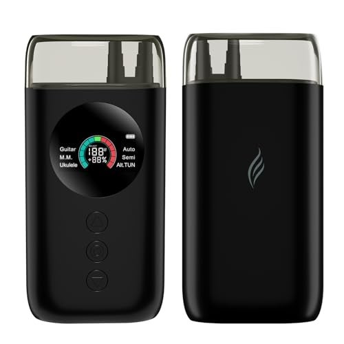 Enya Smart Automatic Guitar Tuner, Full-color LCD Screen - Metronome & String Winder - For Electric Guitars, Acoustic Guitars, Ukulele, Black - Image 5