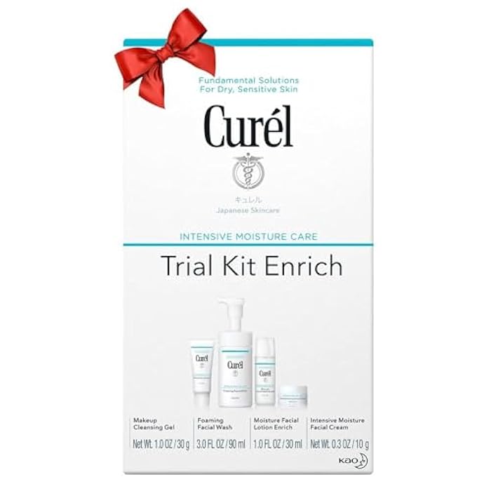 Curel Japanese Skin Care Travel Size Toiletries, for Dry, Sensitive Skin, Travel Size Face Wash, Lotion, & Makeup Remover - Image 1