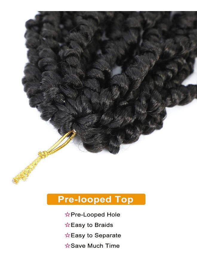 Flagship Passion Twist Hair 30 Inch Pretwisted Long Crochet Pre Looped Bohemian Curly End For Black Women Water Wave Braids Extensions (1B/30Inch/ 6Packs) - Image 5