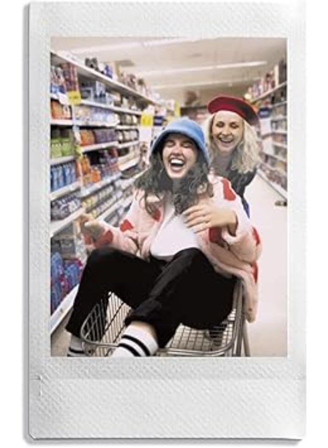 إنستاكس فيلم فوري صغير بحواف بيضاء متوافق مع جميع كاميرات وطابعات انستاكس ميني عبوة عملية خفيف الوزن ألوان واضحة وطبيعية تصميم أنيق وعصري لطباعة الصور الفورية - Image 4