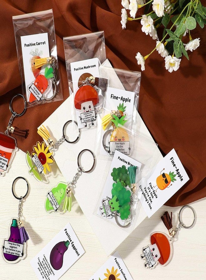 Siifert 50 Sets Positive Support Keychains Appreciation Gifts for Coworkers Employee Christmas Thanksgiving Funny Positive Gifts - Image 5
