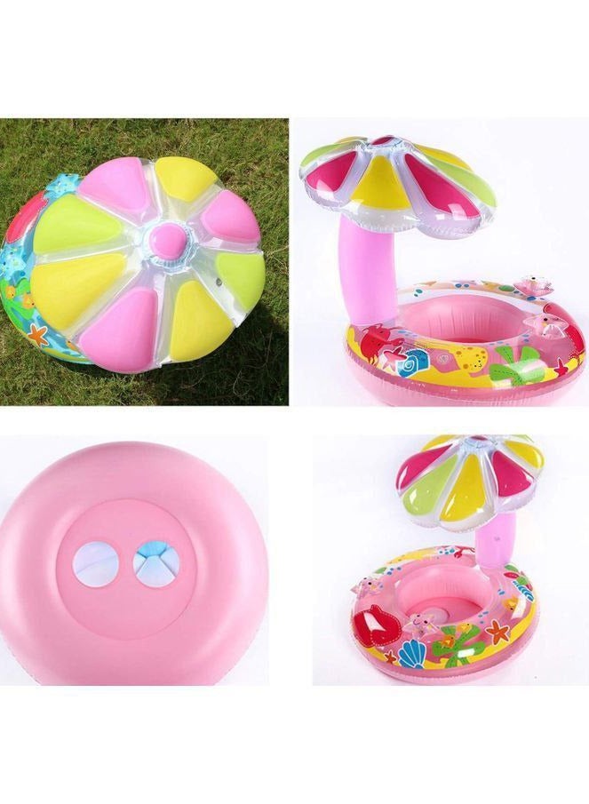 عوامة اطفال شكل مشرم مظلة شمسية للأطفال والرضع تحميهم من حرارة الشمس بألوان جذابة - Image 2