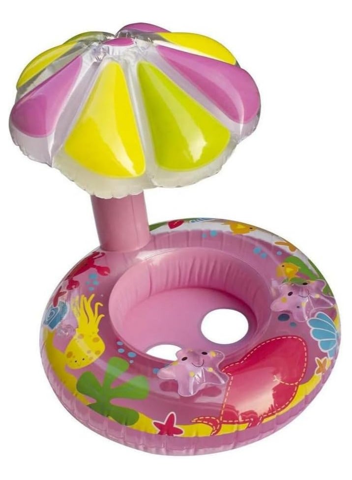 عوامة اطفال شكل مشرم مظلة شمسية للأطفال والرضع تحميهم من حرارة الشمس بألوان جذابة - Image 1