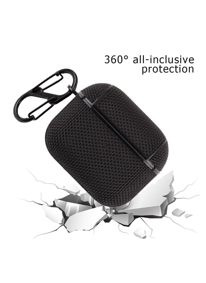 Generic Compatible With Apple AirPods Pro Case, Protective Cover With Keychain Case For Apple AirPods Pro Black  - Image 4