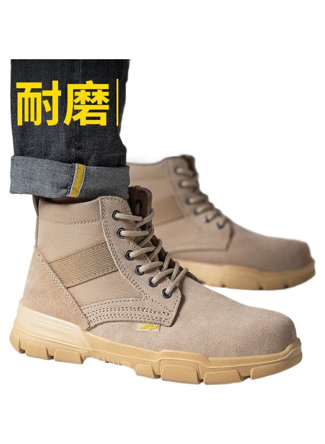 Old housekeeper Laoguanjia Safety Shoes For Men, Steel Toe, Anti-Smashing, Anti-Puncture, Solid Sole, Wear-Resistant, Breathable, High-Top Protective Boots, La37 - Image 2