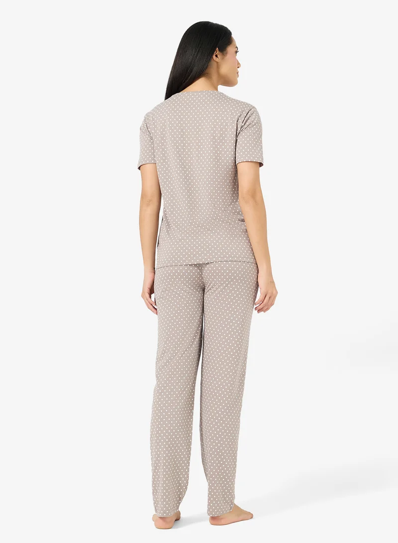 ريبلز مع نمشي Ladies Nightwear Set