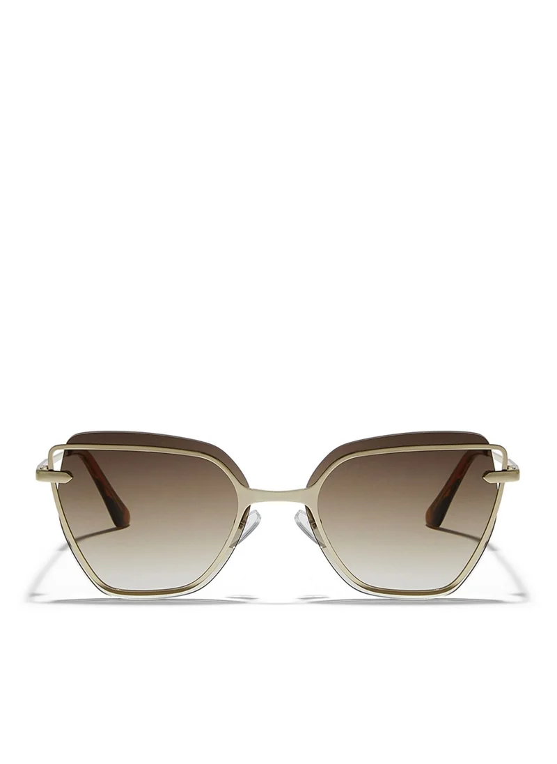 Blackout BlackOut by eyewa STARLIGHT Women's Cat Eye Sunglasses, Japanese Gold/Brown