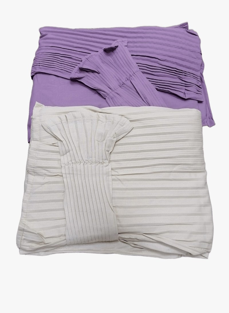 مون 2/شرشف صلاة مرد قطن ناعم ومريح للغاية  يتضمن طرحة ويغطي الجسم بالكامل بمقاس موحد وواسع مناسب لجميع الأجسام - Image 1