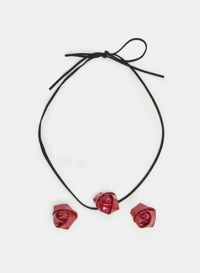 ستايلي Styli Floral Chocker with Earrings Set