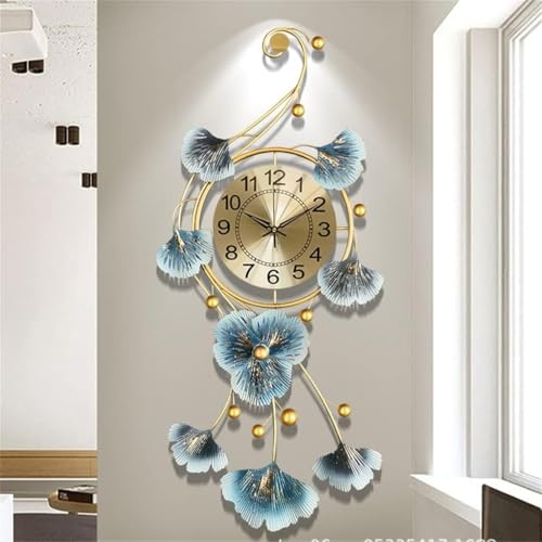 FUNTEREST Metal Home Decor Silent Wall Clock Watch for Living Room Big Large Size Stylish for Bedroom Hall Entryway & Office, Analog, 82 Cm, 37 Cm, Multi Color - Image 2