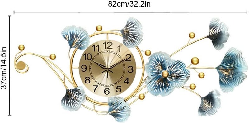 FUNTEREST Metal Home Decor Silent Wall Clock Watch for Living Room Big Large Size Stylish for Bedroom Hall Entryway & Office, Analog, 82 Cm, 37 Cm, Multi Color - Image 5