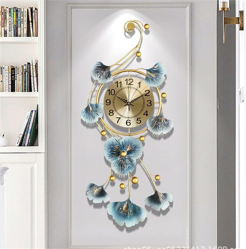 FUNTEREST Metal Home Decor Silent Wall Clock Watch for Living Room Big Large Size Stylish for Bedroom Hall Entryway & Office, Analog, 82 Cm, 37 Cm, Multi Color - Image 3