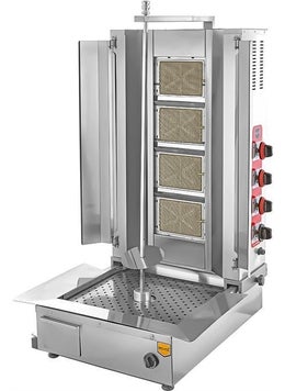 REMTA 4 Radiant Bottom Motor LPG Cylinder Doner Kebab Grill 