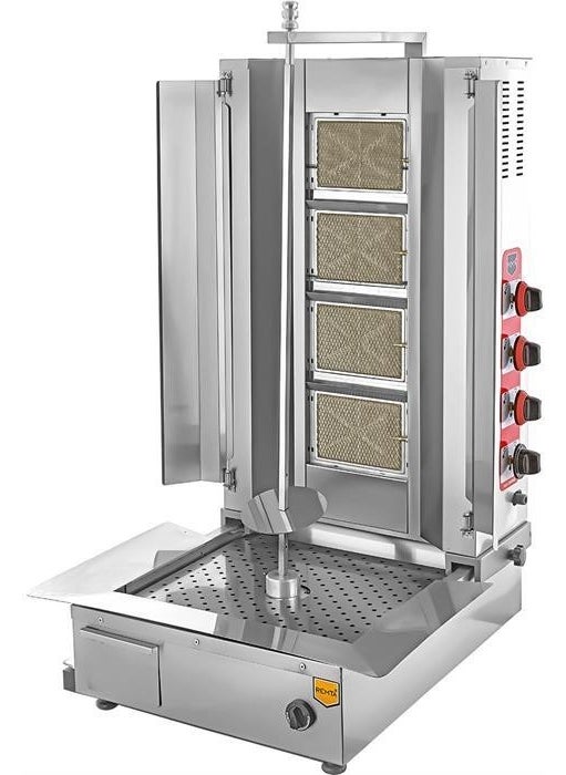 REMTA 4 Radiant Bottom Motor LPG Cylinder Doner Kebab Grill 