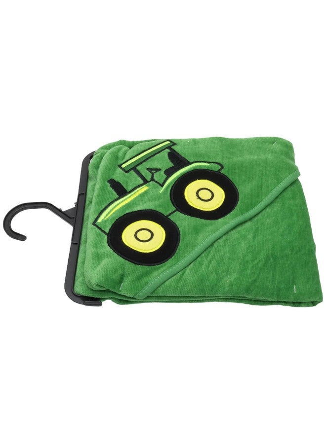 John Deere Baby Boys' Tractor Hooded Towel, Green, One Size - Image 3