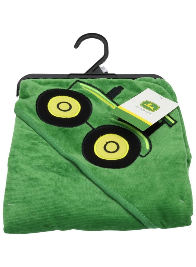 John Deere Baby Boys' Tractor Hooded Towel, Green, One Size - Image 5