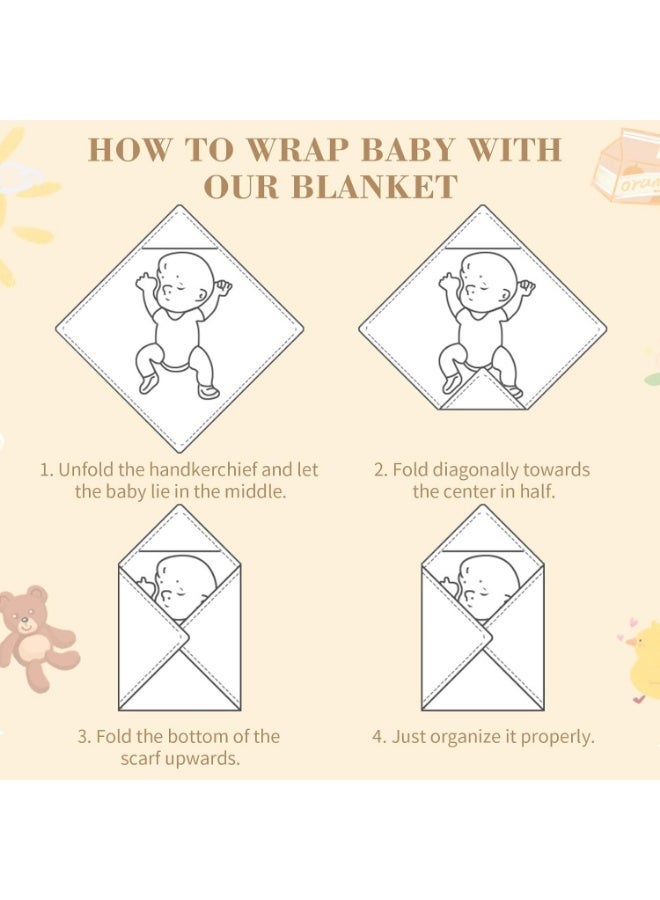 وانغبانغزي بطانية طفل لحديثي الولادة لطيف كوالا 100٪ قطن بطانية حديثي الولادة تنطبق على بطانيات سرير الأطفال القابلة للتنفس في الربيع أو الصيف للالتفاف ، عربة الأطفال / منشفة أساسيات الطفل (80 * 80 سم) - Image 5