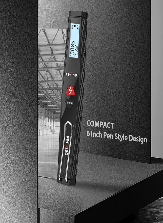 PREXISO Pocket Laser Measurement Tool, 135Ft Laser Distance Meter Backlit Display Laser Measure with Pen Clip Ft/Ft+in/in/M Unit - Pythagorean, Distance, Area, Volume Modes for Home, Industries - Image 5