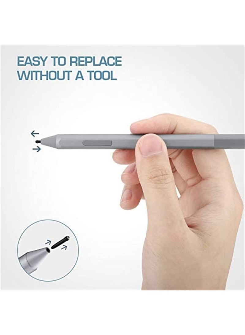 SOLARAE Pen Tips for Surface Pen, (5 Pack, HB/HB/HB/2H/2H Type) Original Surface Pen Tips Replacement Kit Fit Surface Pro 2017 Pen (Model 1776) and Surface Pro 4 Pen, Black - Image 3
