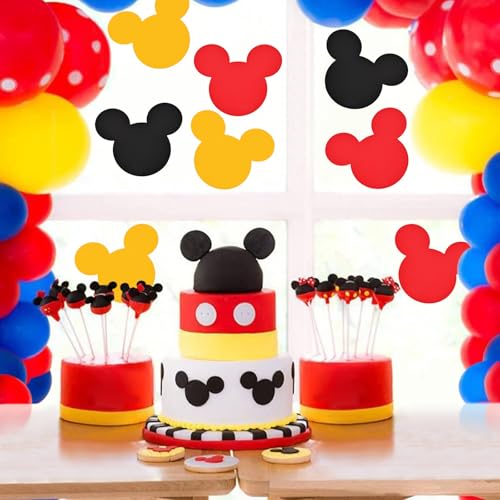 Lecferrarc 45 Pcs Mouse Cutouts Silhouette Mouse Birthday Paper Decorations for Theme Party Supplies School Bulletin Board Craft Home Wall Decor - Image 5
