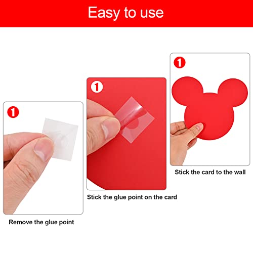 Lecferrarc 45 Pcs Mouse Cutouts Silhouette Mouse Birthday Paper Decorations for Theme Party Supplies School Bulletin Board Craft Home Wall Decor - Image 3