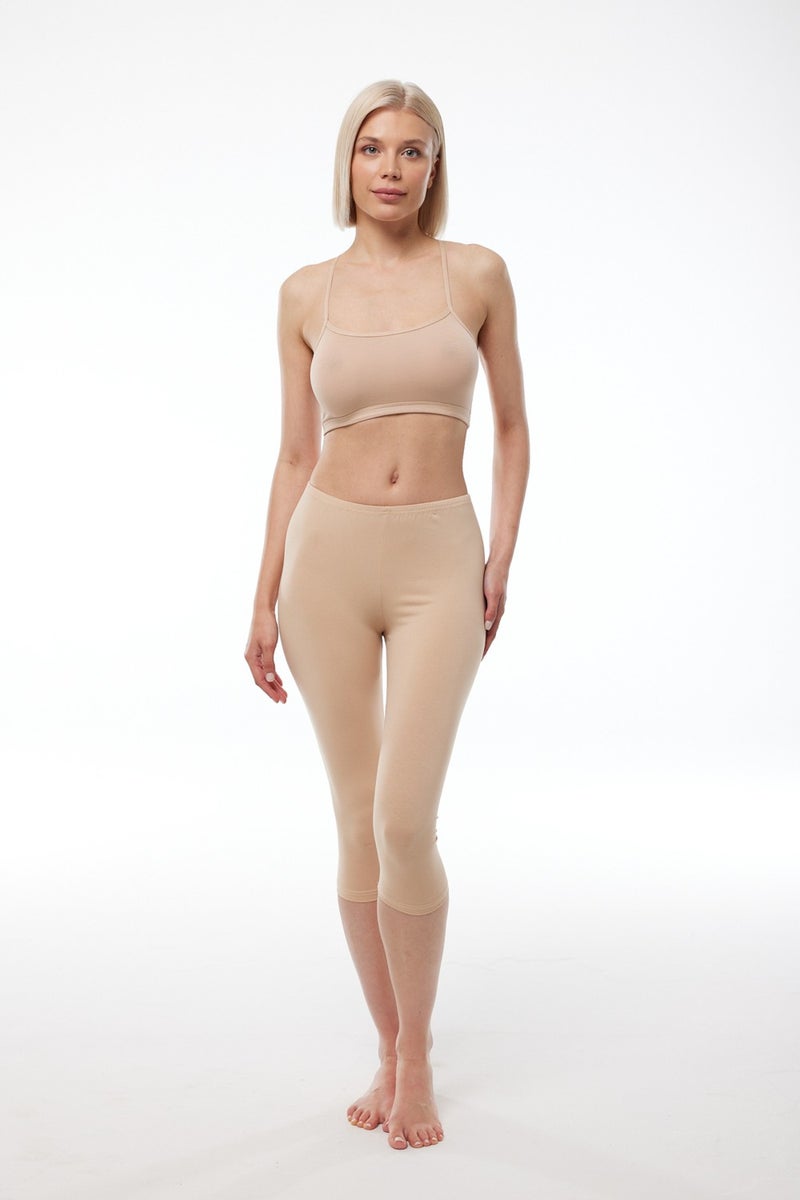Malabadi Women's Ten Modal Capri Leggings 184  - Image 2
