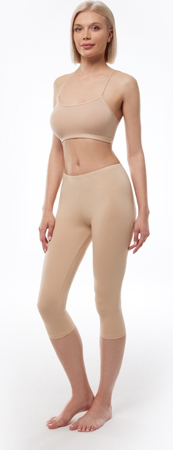 Malabadi Women's Ten Modal Capri Leggings 184  - Image 1