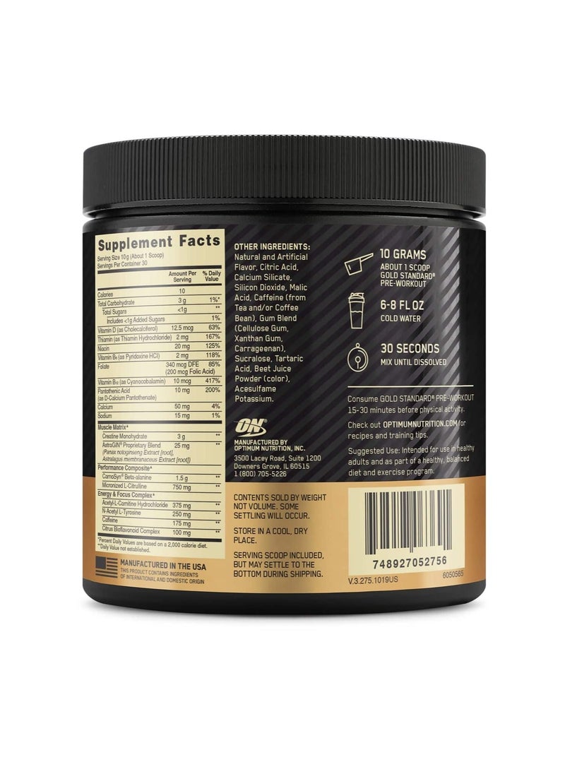 Optimum Nutrition - Gold Standard Pre-Workout, Vitamin D for Immune Support, with Creatine, Beta-Alanine, and Caffeine for Energy - Watermelon, 30 Servings - Image 1