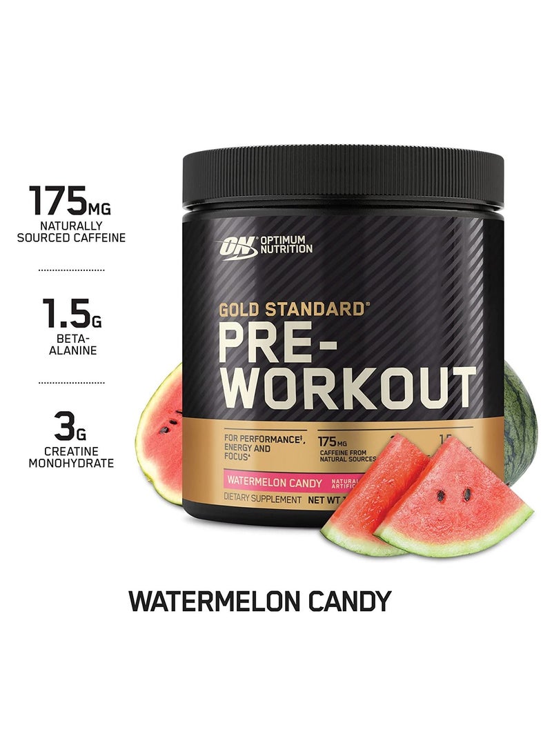 Optimum Nutrition - Gold Standard Pre-Workout, Vitamin D for Immune Support, with Creatine, Beta-Alanine, and Caffeine for Energy - Watermelon, 30 Servings - Image 1
