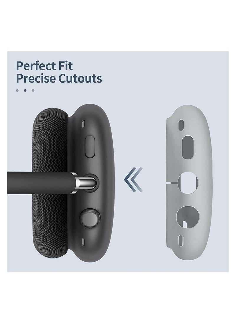 SYOSI - Silicone Case Cover for AirPods Max Headphones Anti Scratch Ear Cups Cover Skin Headset Protective Accessories - Image 1