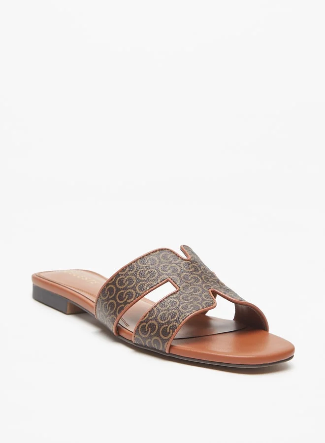 Celeste Women's Textured Open Toe Slip-On Sandals