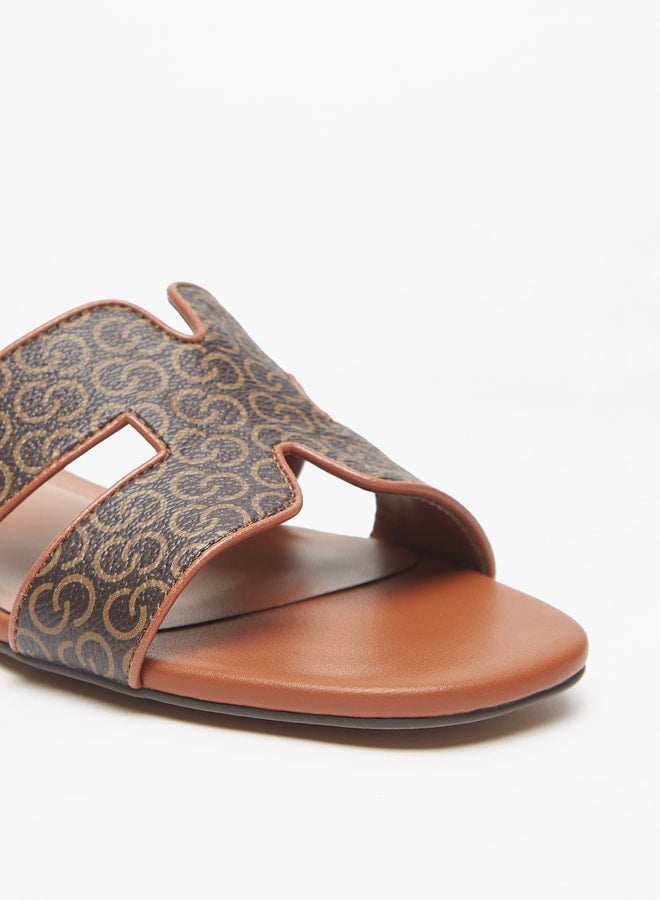 Celeste Women's Textured Open Toe Slip-On Sandals - Image 5