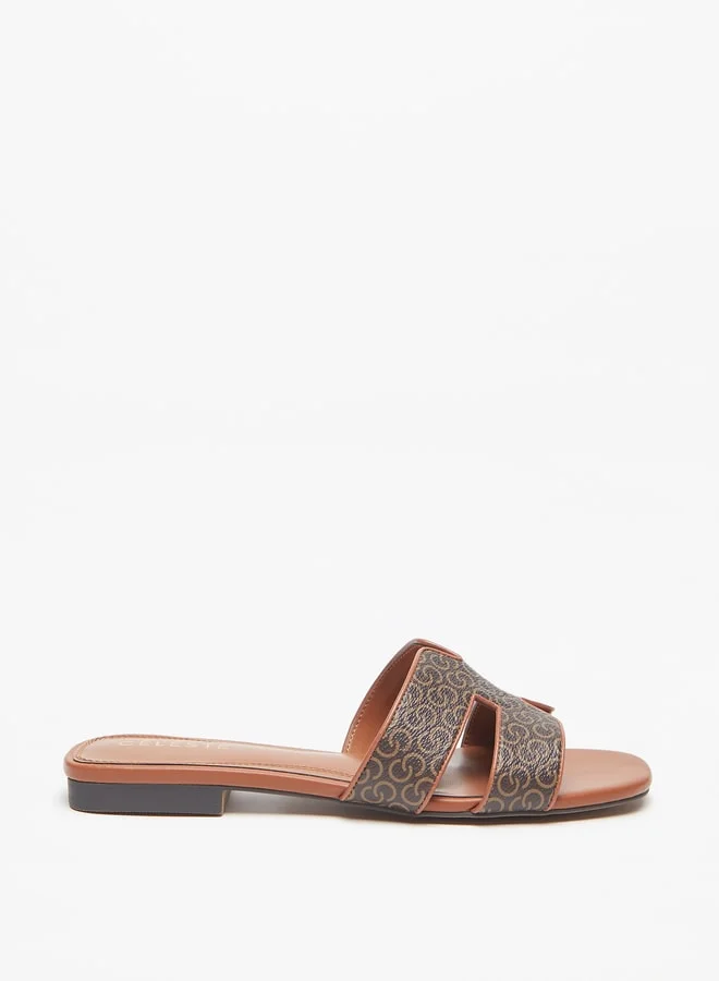 Celeste Women's Textured Open Toe Slip-On Sandals