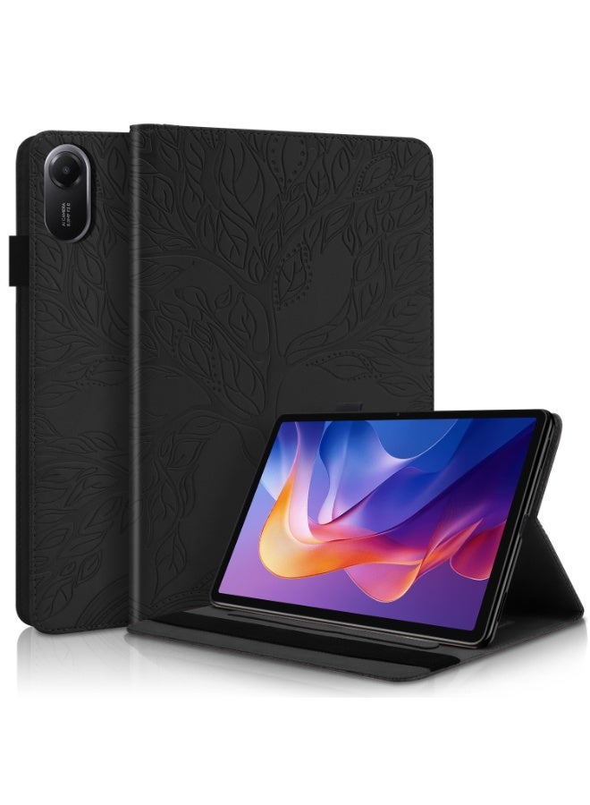 general Case Cover Compatible with Xiaomi Redmi Pad 2 11 inch (2025) 360 Degree Rotating Stand Foldable Cover Tree of Life Embossed Shell - Image 1