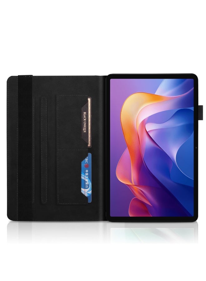 general Case Cover Compatible with Xiaomi Redmi Pad 2 11 inch (2025) 360 Degree Rotating Stand Foldable Cover Tree of Life Embossed Shell - Image 2