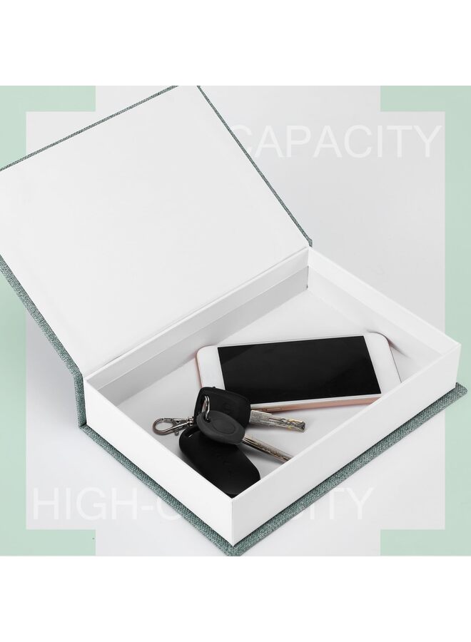 3 Pcs Neutral Linen Book Box - Image 2